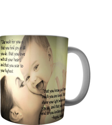 

PrintVisa Mothers Day designer mug Ceramic Mug(250 ml), Black;brown;yellow