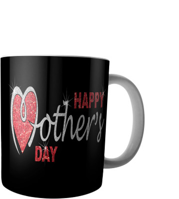 

PrintVisa Mothers Day Special designer mug Ceramic Mug(250 ml), Black;red;white
