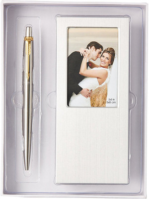 

Parker Jotter Stainless Steel GT Ball Pen with Photo Frame Pen Gift Set