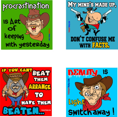 

PROCRASTINATION FACTS BEATEN BEAUTY Paper Print(12 inch X 12 inch, Rolled)