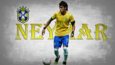 

Neymar Fine Quality Sports Wall Poster Fine Art Print(12 inch X 18 inch, Rolled)