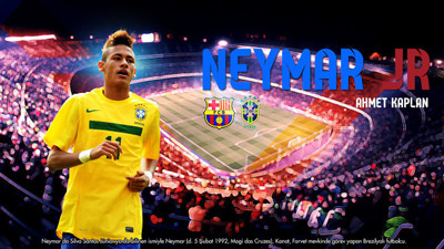

Neymar Fine Quality Sports Wall Poster Fine Art Print(12 inch X 18 inch, Rolled)