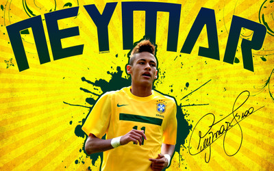

Neymar Fine Quality Sports Wall Poster Fine Art Print(12 inch X 18 inch, Rolled)