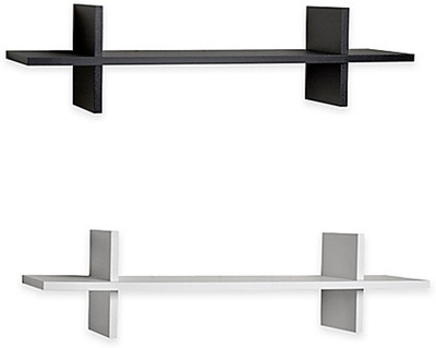 

The New Look Wooden Wall Shelf(Number of Shelves - 2, Black, White)