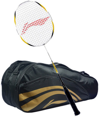 

Li-Ning G-Force 2500 S2 + Thermal Double Compartment Kitbag Combo Multicolor Strung Badminton Racquet(S2, 86 g)