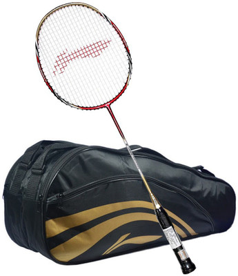 

Li-Ning G-Force 2200 S2 + Thermal Double Compartment Kitbag Combo Multicolor Strung Badminton Racquet(S2, 86 g)