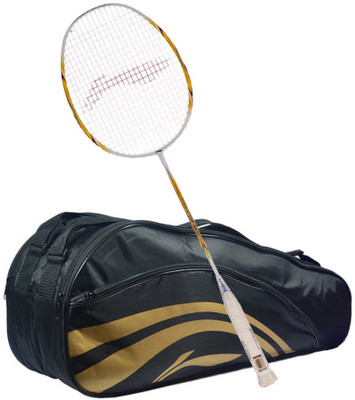 

Li-Ning G-Force 3600 S2 + Thermal Double Compartment Kitbag Combo Multicolor Strung Badminton Racquet(S2, 80 g)
