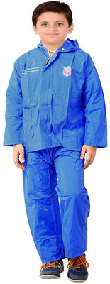

Finery Solid Boys Raincoat, Blue