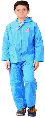 

Finery Solid Boys Raincoat, Blue