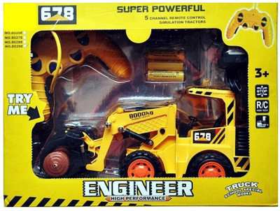 

HUNGER Toys Engineer 5 channel Simulation Remote control High Performance Jcb Truck(Yellow)