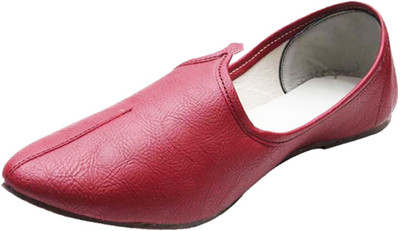 Port punjabi-juti Party Wear For Men(Burgundy) available at flipkart for Rs.699