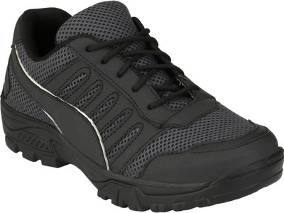 

Eego Italy Genuine Leather Steel Toe Safety Shoes Casuals For Men(Black