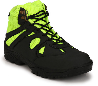 

Eego Italy Genuine Leather Steel Toe Safety Shoes Boots For Men(Black, Yellow