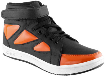 

Clerk Boys Velcro Casual Boots(Orange, Light orange