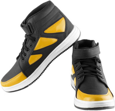 

Clerk Boys Velcro Casual Boots(Yellow, Dark yellow