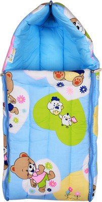 Ole Baby Ole Baby 3 in 1 Teddy Hooded Reversible Carry Nest cum Baby Sleeping Bag Sleeping Bag(Blue