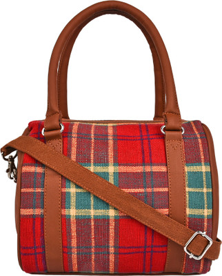 

Anekaant Women Casual Red Cotton Sling Bag