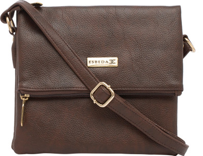 

Esbeda Women Casual Brown PU Sling Bag