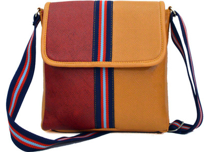 

AGINOS Women Casual Multicolor PU Sling Bag