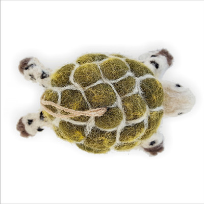 

De Kulture Works Hanging Tortoise Toy I handmade Needle Felted Hanging Toy I Home & Garden Decor, Car Decor I 2*4*2.5 LWH (Inches) - 6.35 cm(Multicolor)