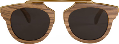 

Wood Works Inc. Clubmaster Sunglasses(Black)
