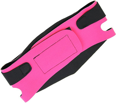 

Futaba V Face Line Strap Band Head Support, Pink;black