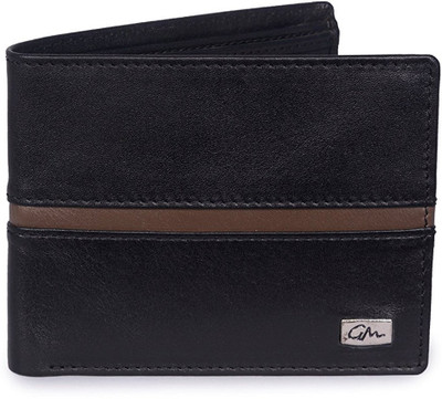 

Gentleman Men Black Genuine Leather Wallet(6 Card Slots), Black;brown