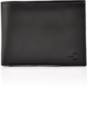 

LEATHER EFFECT Men Black Artificial Leather Wallet(7 Card Slots)