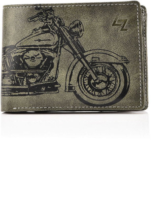 

LEATHER EFFECT Men Green Artificial Leather Wallet(7 Card Slots)