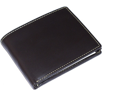 gemello Men Brown Genuine Leather Wallet(8 Card Slots)