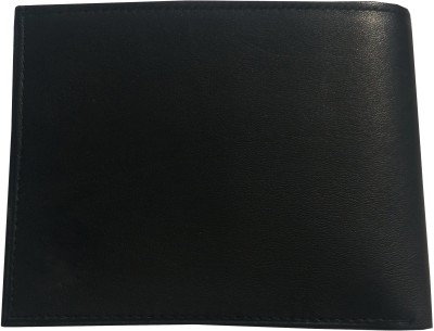 

Ayesha Fashions Men Black Genuine Leather Wallet(6 Card Slots), Black-1