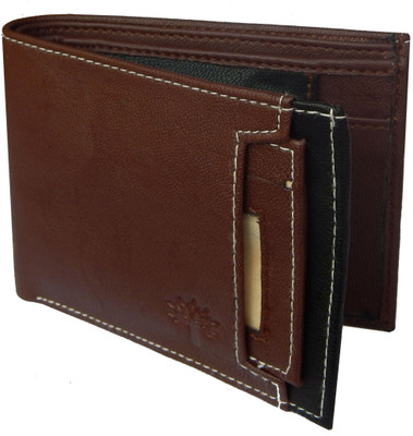 

DFashion Men Black Genuine Leather Wallet(5 Card Slots), Brown-01