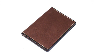 

gemello Men Brown Genuine Leather Card Holder(4 Card Slots)