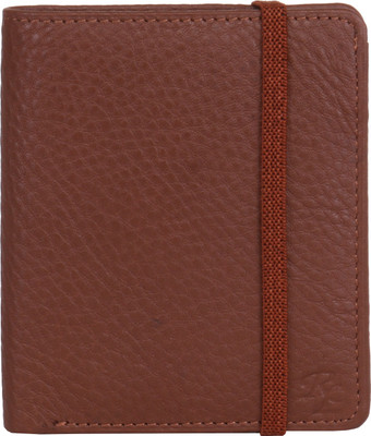 

RLE Men Tan Genuine Leather Wallet(9 Card Slots)