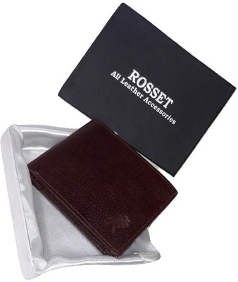 

e mall Men Brown Genuine Leather Wallet(7 Card Slots)
