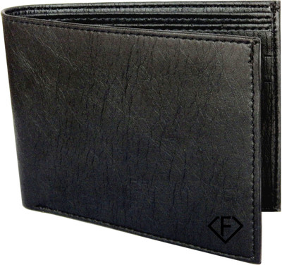 

Fashius Men Black Artificial Leather Wallet(3 Card Slots), Black-1