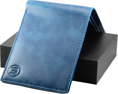 

Mansome Men Blue Artificial Leather Wallet(8 Card Slots), Royal blue