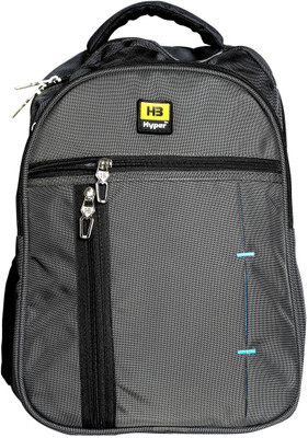 

Hyper School Tution College All time 1680 MATTE A5 5 L Backpack(Black), Grey and black