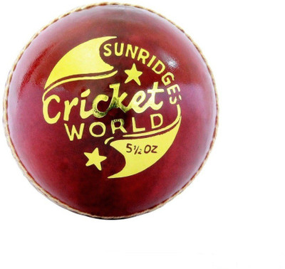 

SS CR World Cricket Leather Ball(Pack of 6, Red)