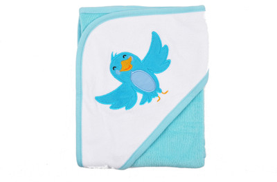 

Yellow Bee Cotton 400 GSM Bath Towel(Blue), Blue;white