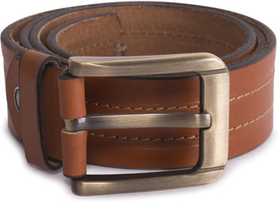 

PRINCE ENTERPRISES Men Brown Genuine Leather Belt, Light brown