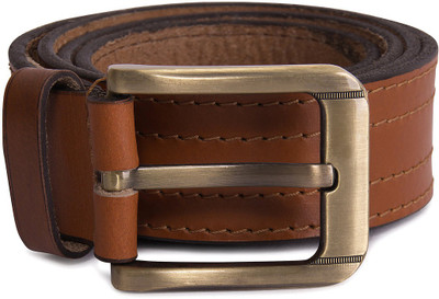 

PRINCE ENTERPRISES Men Brown Genuine Leather Belt
