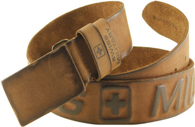 

Swiss Military Men Casual Brown Genuine Leather Belt