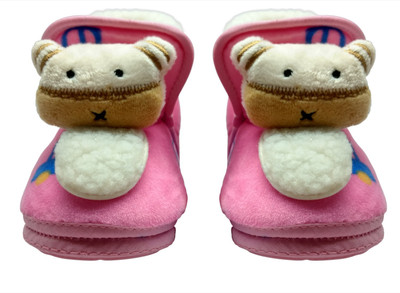 Pai La Si Multicolor Booties(Toe to Heel Length - 10 cm Pink)