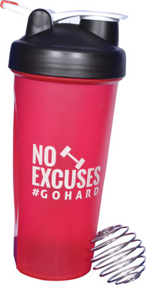 

DOXEY Body Gym Shaker 600 ml Shaker(Pack of 1, Red)