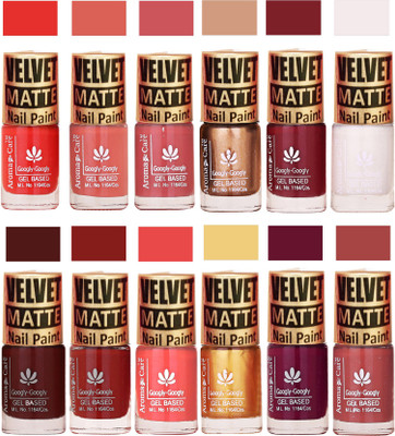 

Aroma Care Wholesale Rate Velvet Matte Nail Polish Offer Orange, Peach, Pink, Golden, Mauve, White, Brown, Tan, Plum, Nude(Pack of 12)