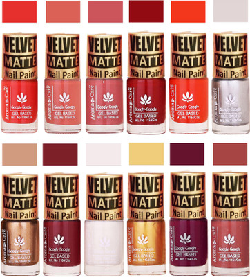 

Aroma Care Wholesale Rate Velvet Matte Nail Polish Offer Orange, Peach, Pink, Maroon, Orange, Golden, Mauve, White, Plum, Nude(Pack of 12)