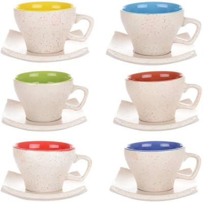 

CROCKTO Ceramic(Multicolor, Pack of 12)
