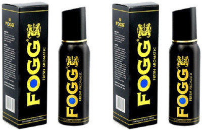 

Fogg Black Collection Fresh Aromatic (Pack of 2) Deodorant Spray - For Men(120 ml, Pack of 2)