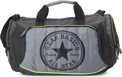 

Gear Pro 3 Duffel Travel Duffel Bag(Grey, Green), Green;grey